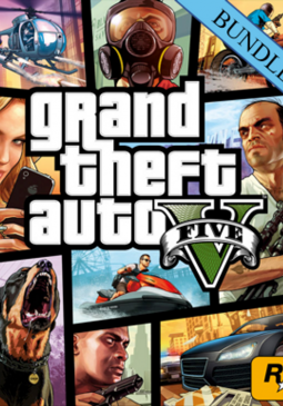 Joc Grand Theft Auto V + Megalodon Shark Cash Card Bundle Rockstar Key pentru Rockstar