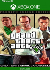 Grand Theft Auto V Premium Online Edition & Great White Shark Card Bundle Key