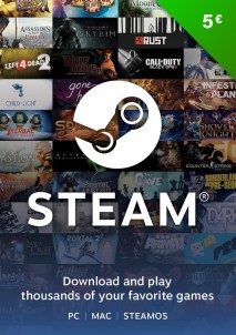 Steam Wallet Card €5 Global Activation Code