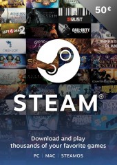 Steam Wallet Card €50 Global Activation Code