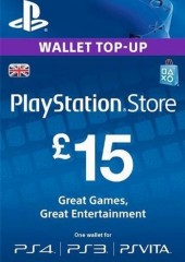 PlayStation Network Gift Card 15 GBP PSN UNITED KINGDOM