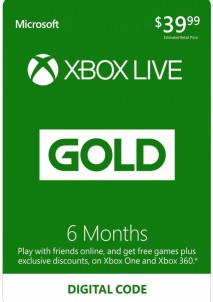 Xbox Live Gold 6 Months CD-Key